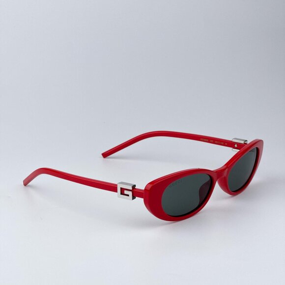 Gucci GG1680S 005 Women BRAND NEW Sunglasses Red Grey Cat Eye main image 7